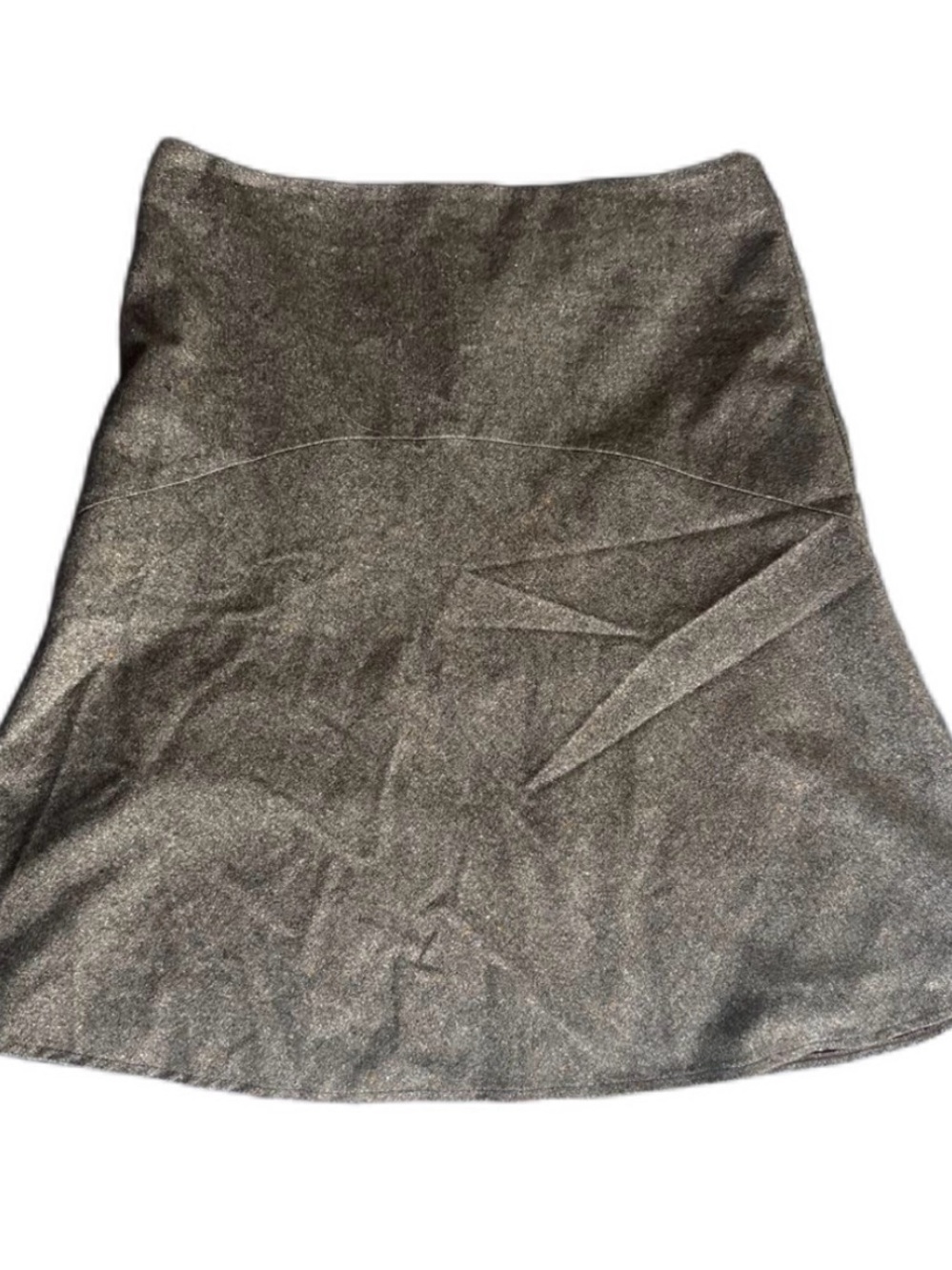 Charcoal A-Line wool Skirt
